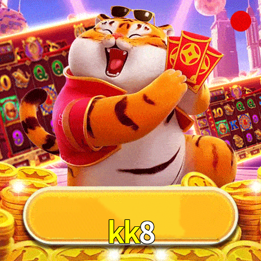 Imagem promocional da kk8 mostrando a plataforma e suas vantagens